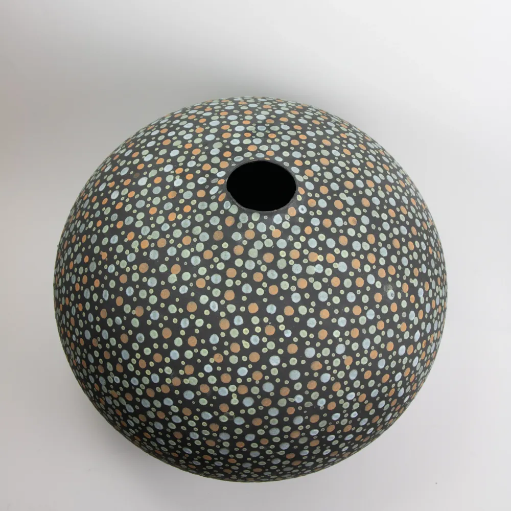 Kulevase Sort/Prikker H27cm