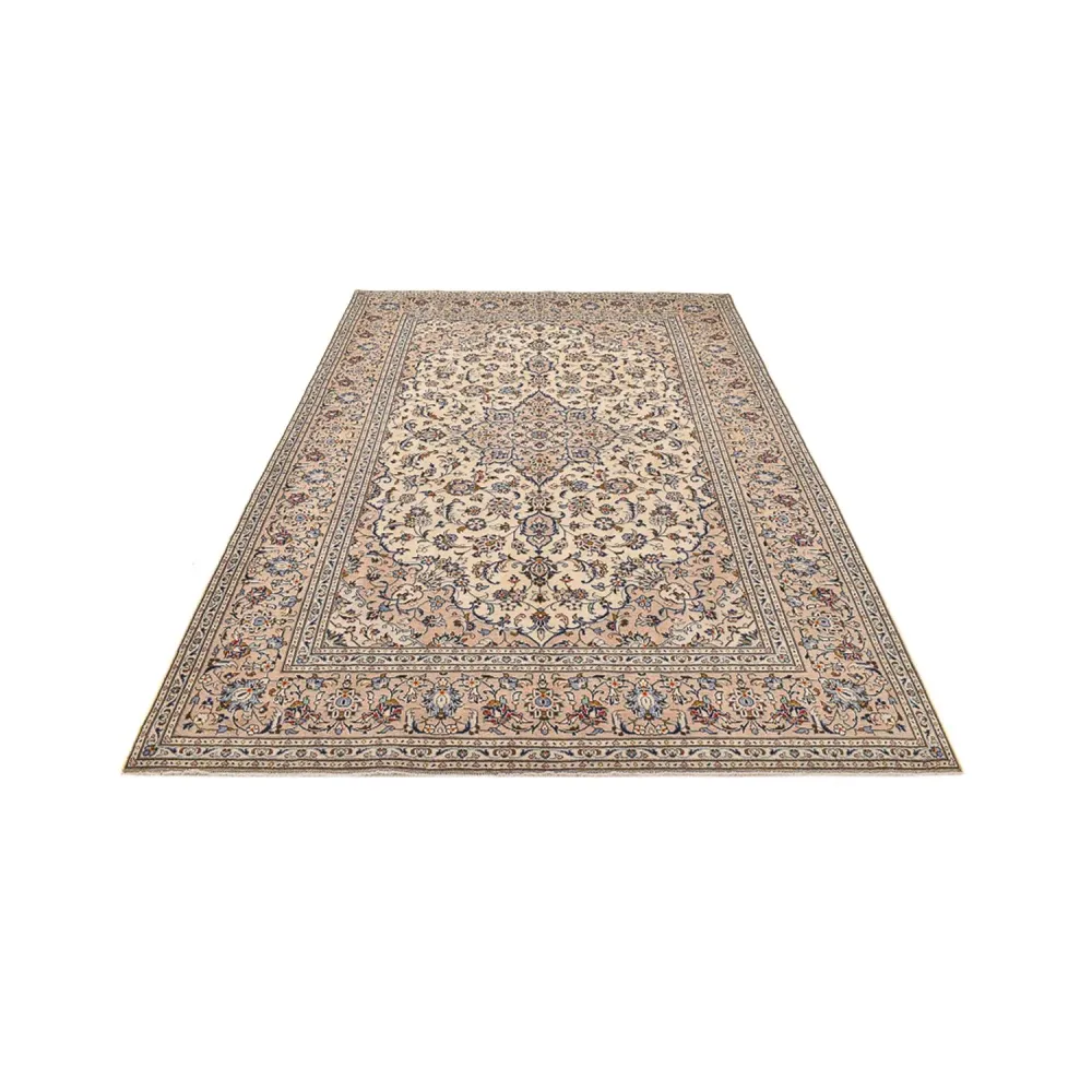 Persisk teppe - Keshan - 310 x 207 cm - lys beige