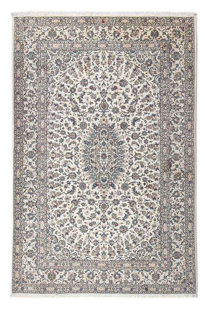 Persisk teppe - Keshan - 323 x 216 cm - lysegrå