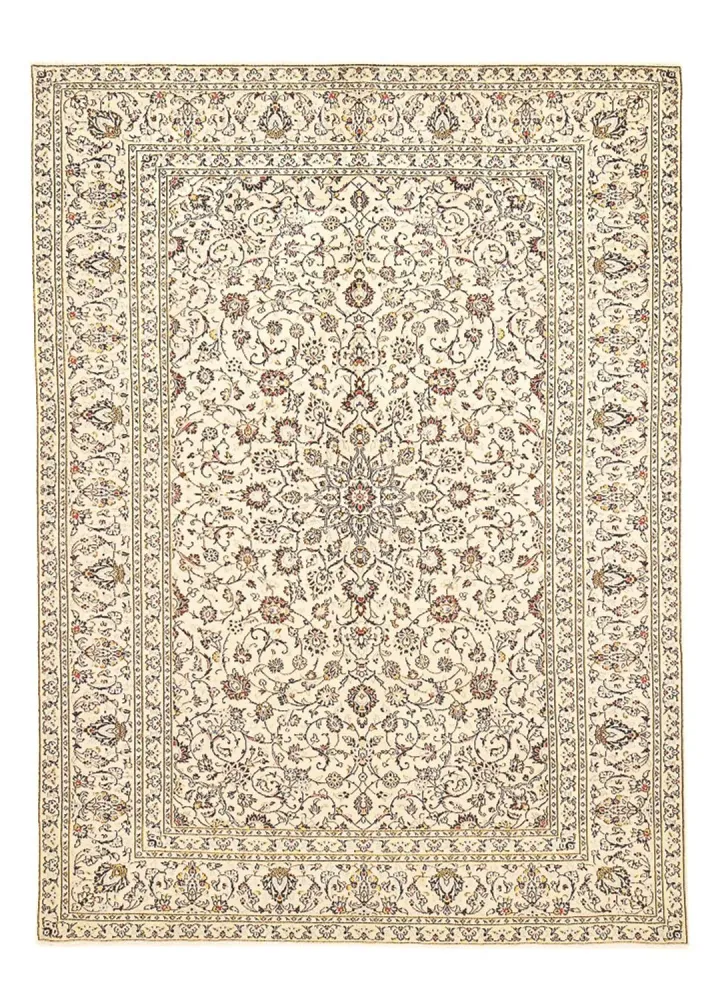 Persisk teppe - Keshan - 340 x 238 cm - lys beige