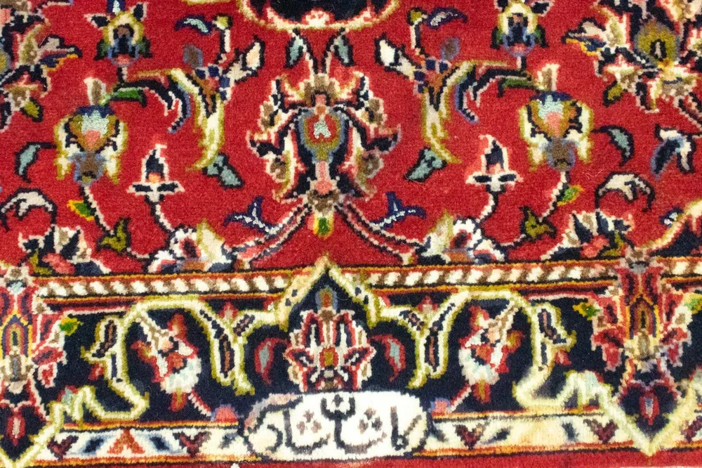 Persisk teppe - Keshan - 97 x 67 cm - rød