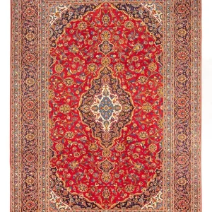 Persisk teppe - Keshan - 370 x 252 cm - rust