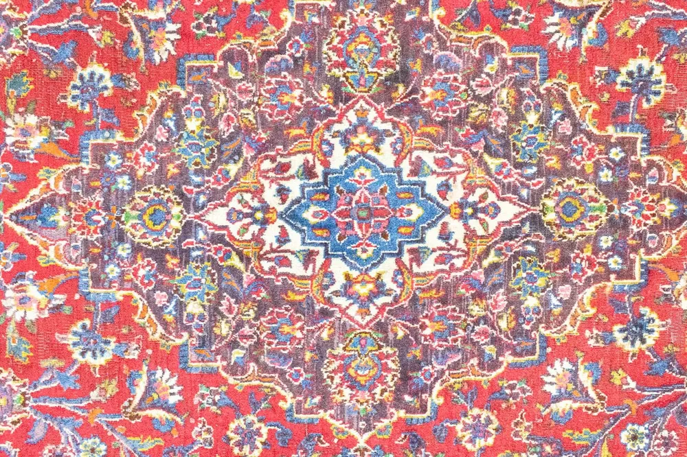 Persisk teppe - Keshan - 388 x 295 cm - rød