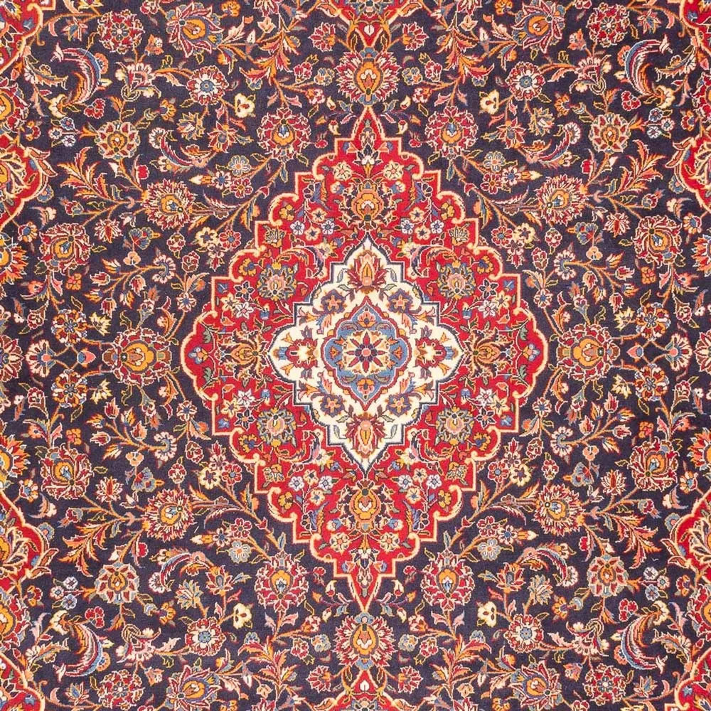 Persisk teppe - Keshan - 405 x 298 cm - lys rød
