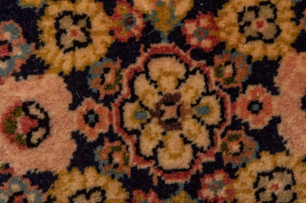 Persisk teppe - Keshan - 98 x 70 cm - mørkeblå