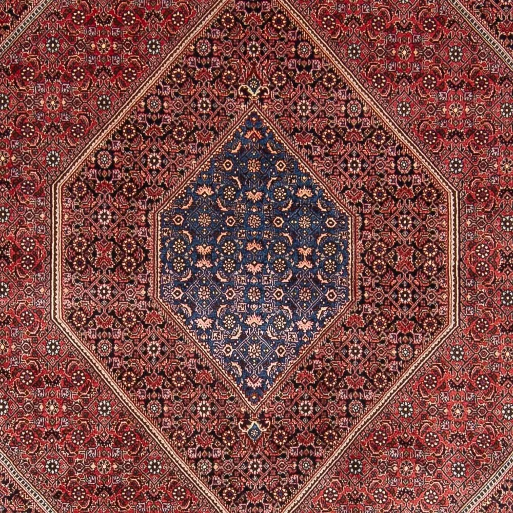 Persisk teppe - Nain - 252 x 199 cm - bordeaux rød