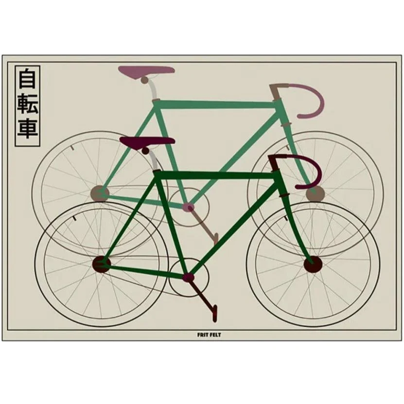 Plakat 50x70cm Cykel