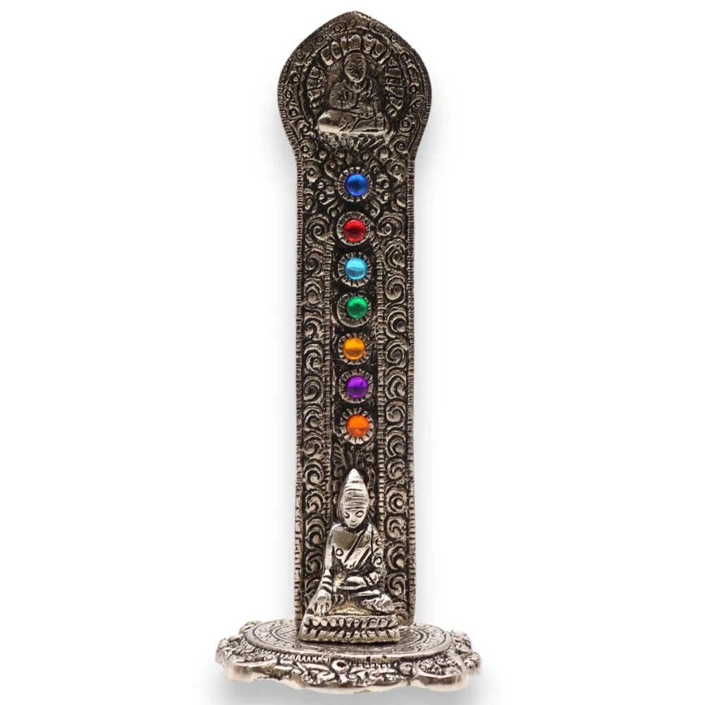 Røkelsespinneholder, 7 Chakra Buddha-tårn