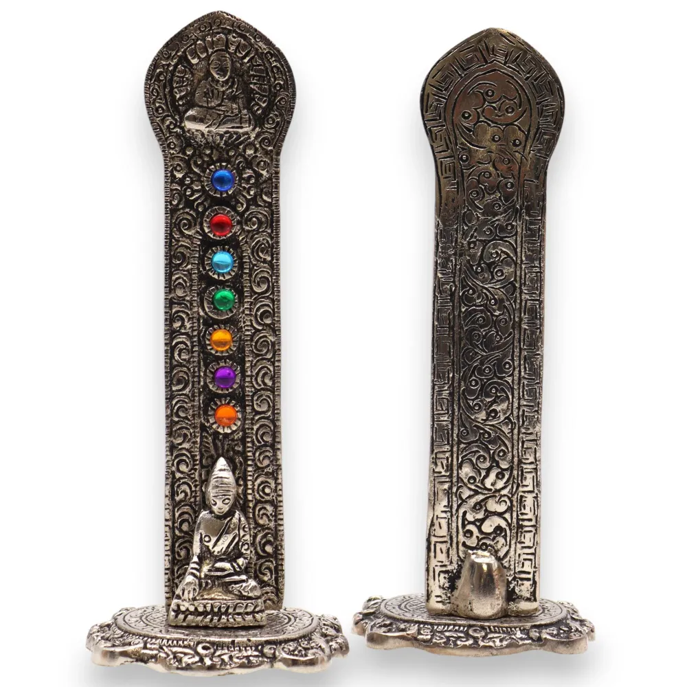 Røkelsespinneholder, 7 Chakra Buddha-tårn