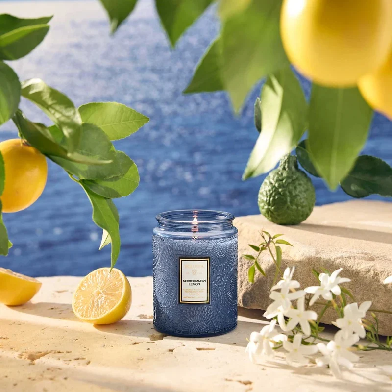 Small Jar Candle 50 tim, 156g Mediterranean Lemon
