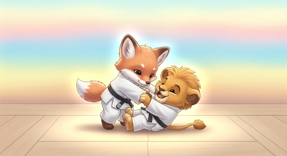 Tapet barnerom | Dyr i karate