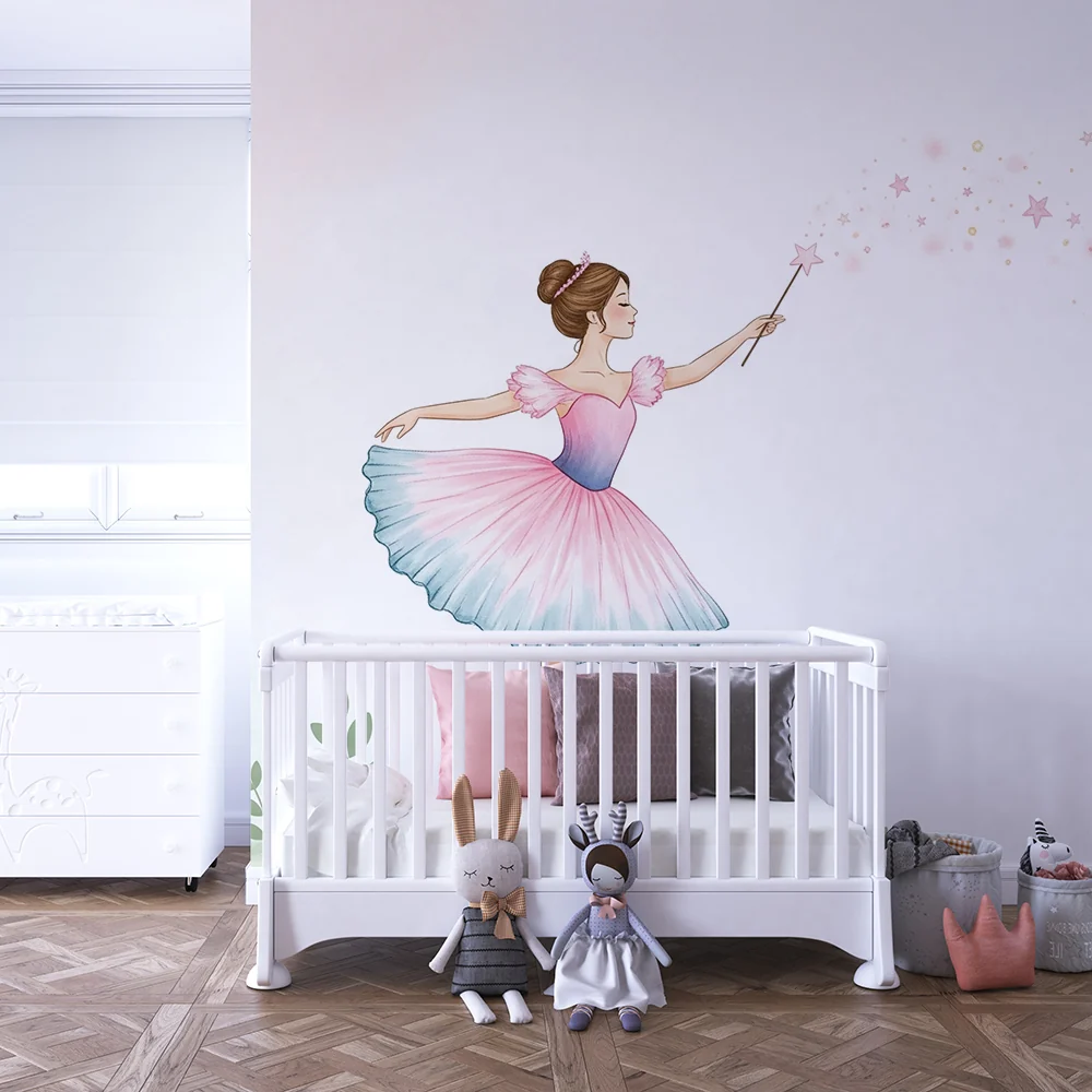 Tapet barnerom | Liten fe i magisk tutu