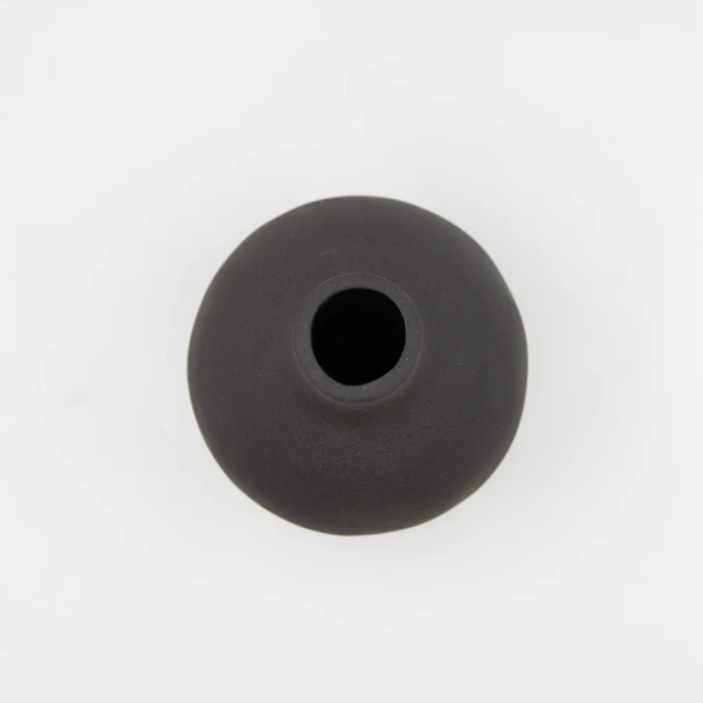 Vase Kryss Medium Stengods Sort