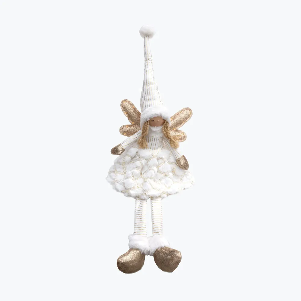 White Angel sittende