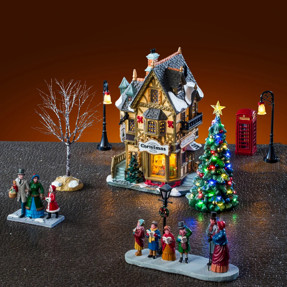 Julebutikk - startsett juleby - fra Lemax