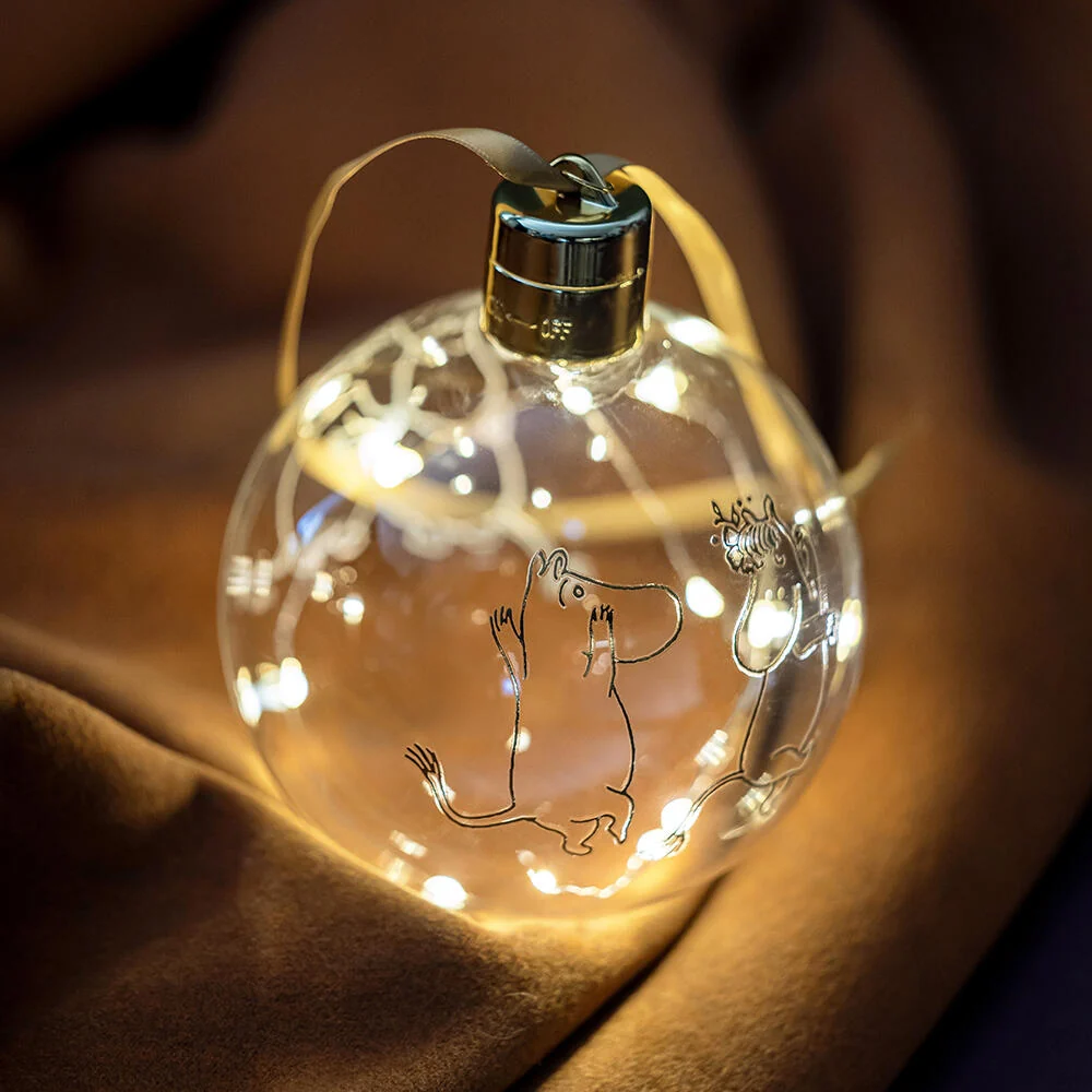 Mummi julekule med LED-lys