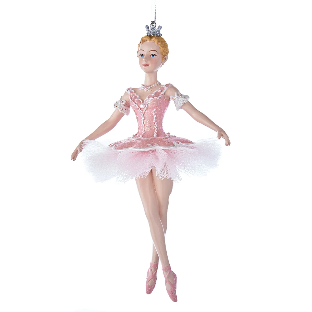 Tornerose ballerina - juletrepynt figur 15 cm