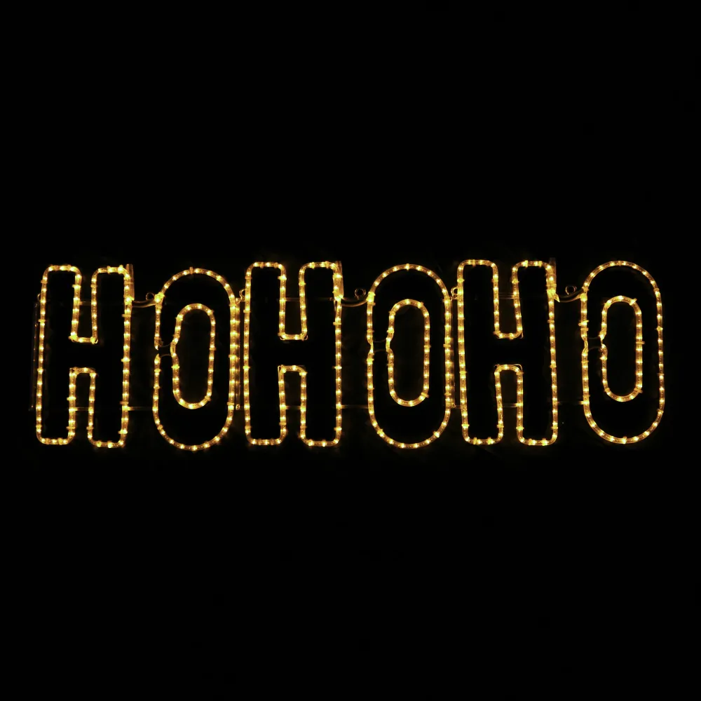HOHOHO - Julelysskilt - Varmhvit -150x38cm