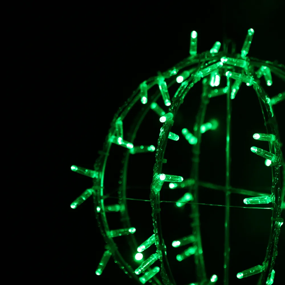 Lyskule 3D diameter 35cm grønn