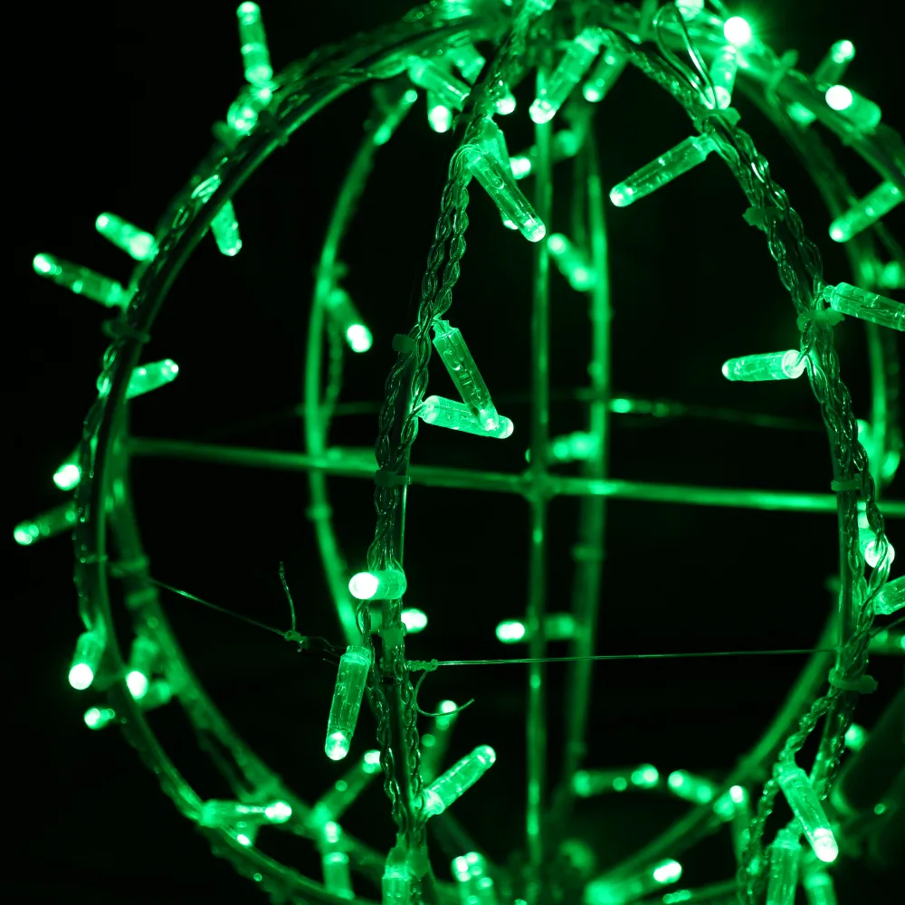 Lyskule 3D diameter 35cm grønn