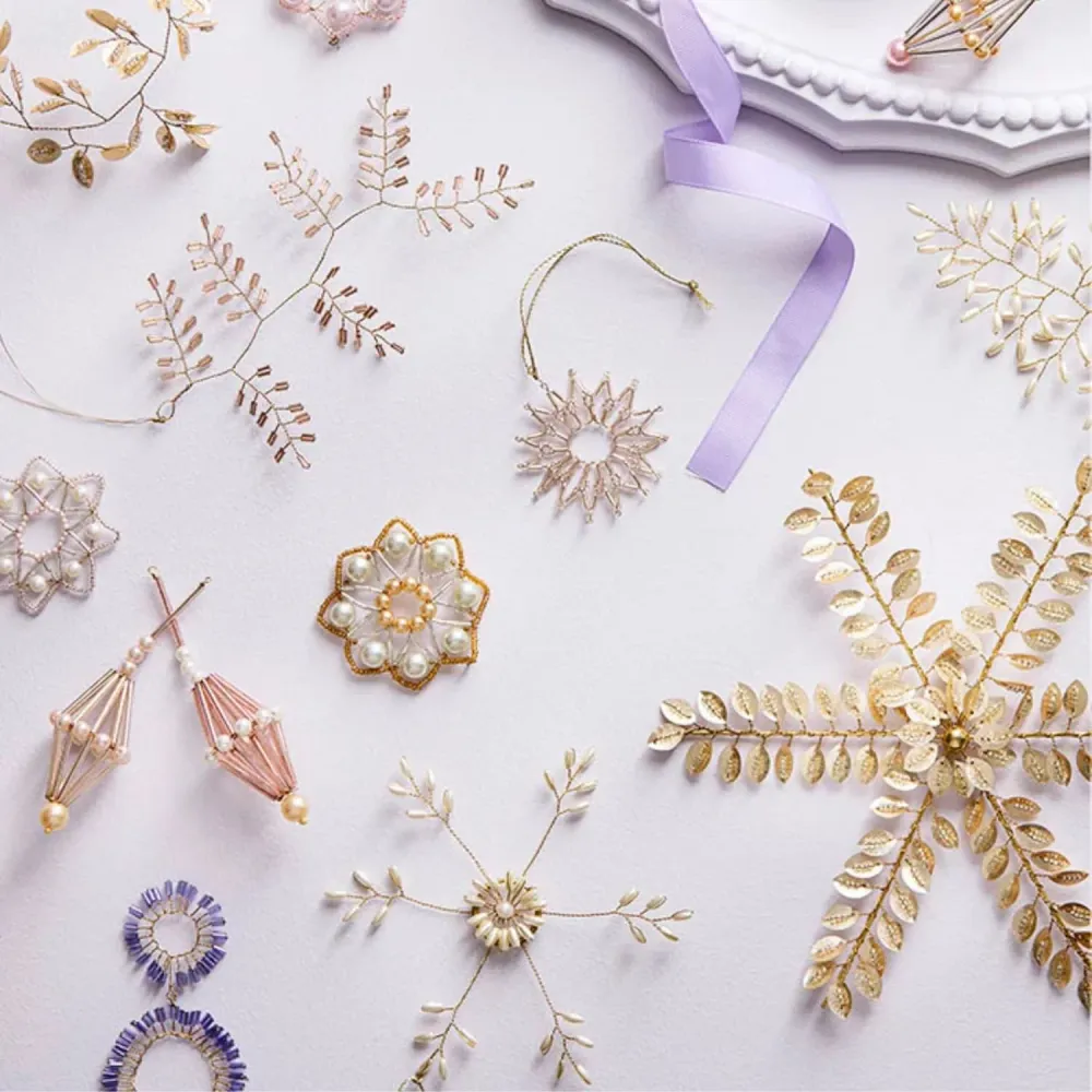 Juletrepynt Snowflake Ø7cm Elia Gold