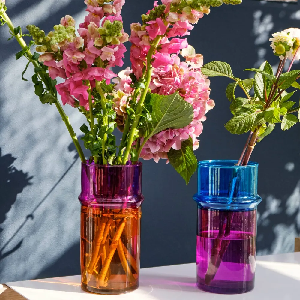 Vase Moroccan S Orange/Pink