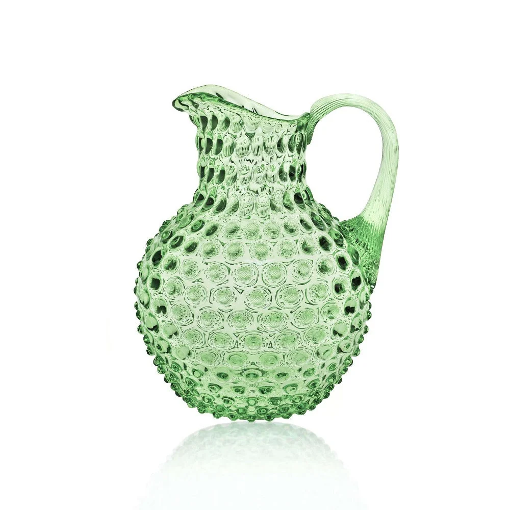 Hobnail Karaffel, Light Green - 2 liter