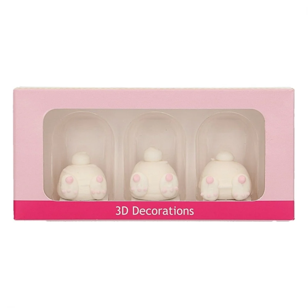 FunCakes spiselig kakepynt Harestump, 3 stk