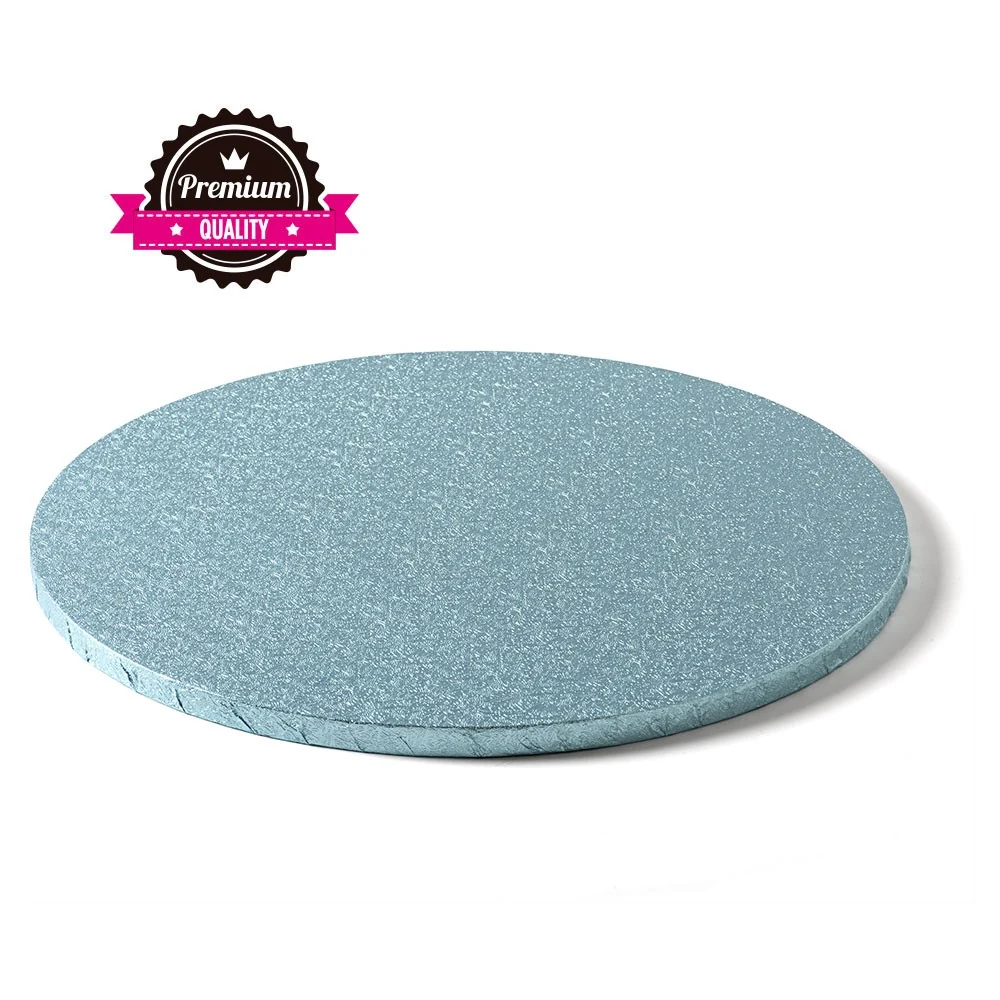 Kake Drum Rund Lys blå 40cm