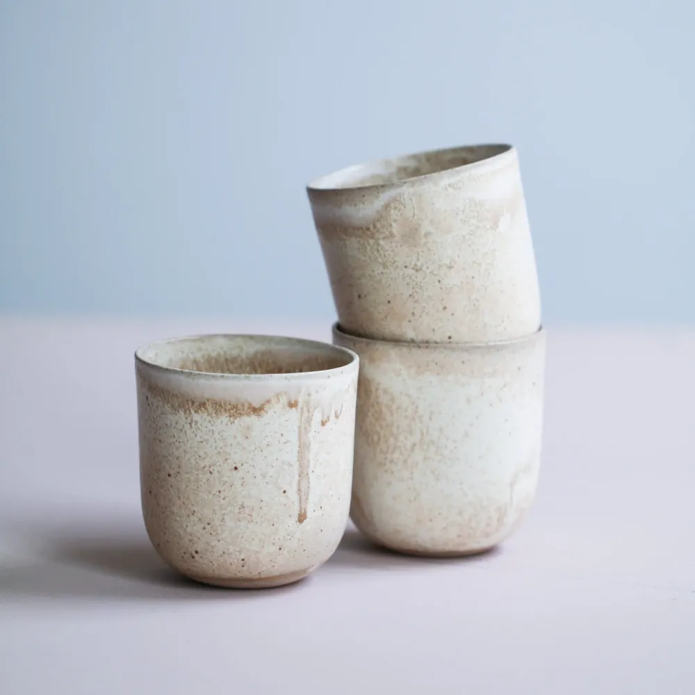 Kopp fugleegg beige