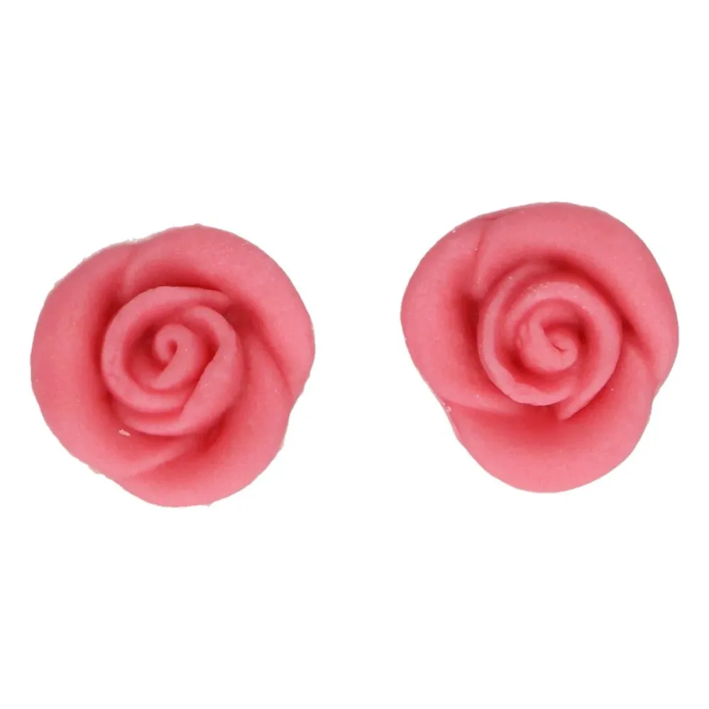 Spiselig kakepynt, Rosa roser, pk/6