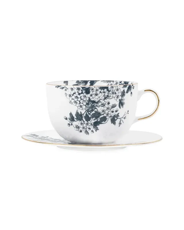 TEA CUP AND SAUSER Anthracite