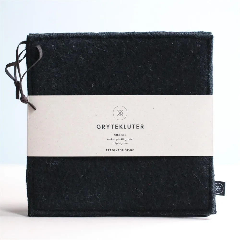 Ull grytekluter sort
