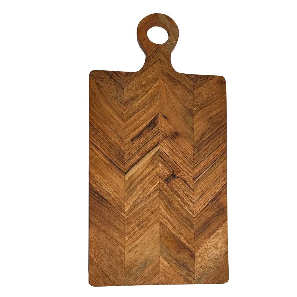 Vintage chevron fjøl 25x50 cm
