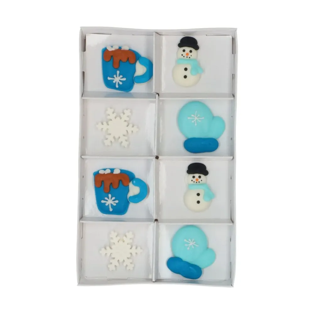 Wilton Spiselig Kakepynt -Cozy Winter- sett/8