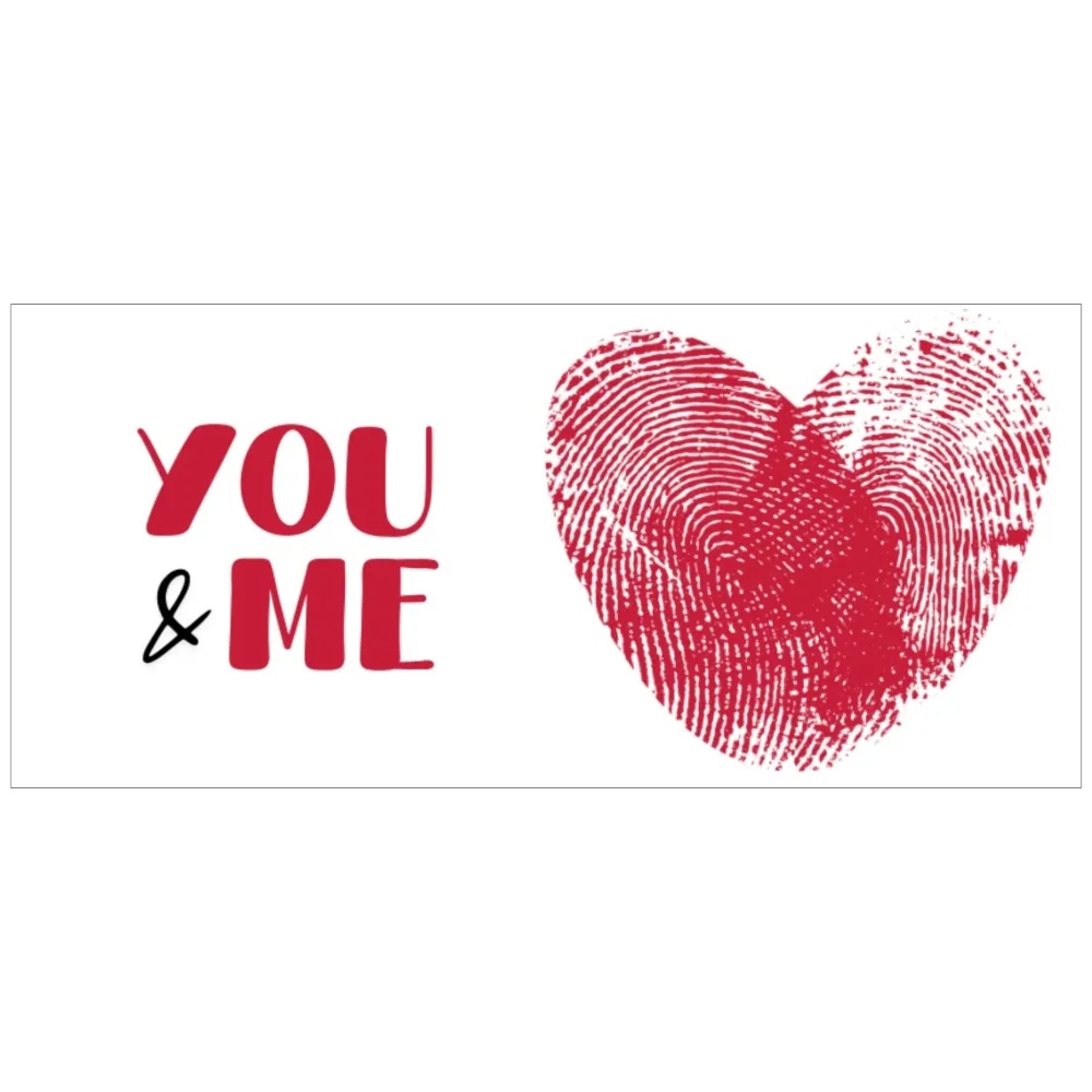 YOU & ME - FINGERAVTRYKK HJERTEKRUS