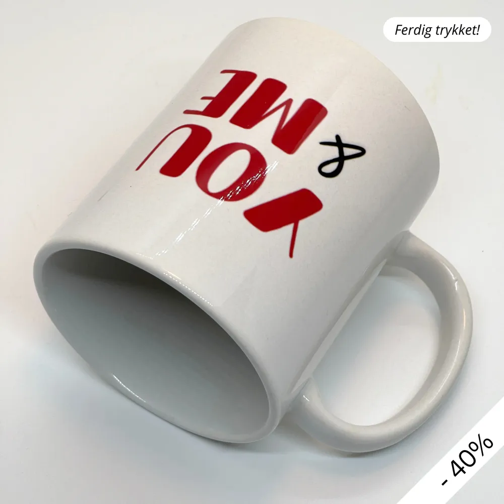 YOU & ME - FINGERAVTRYKK HJERTEKRUS (ferdig trykket)