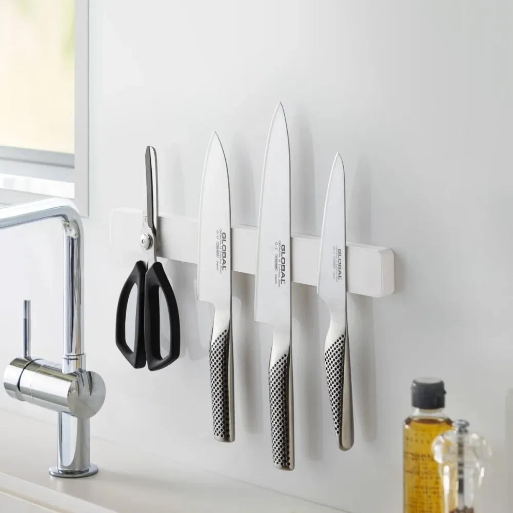 Magnetisk knivholder hvit