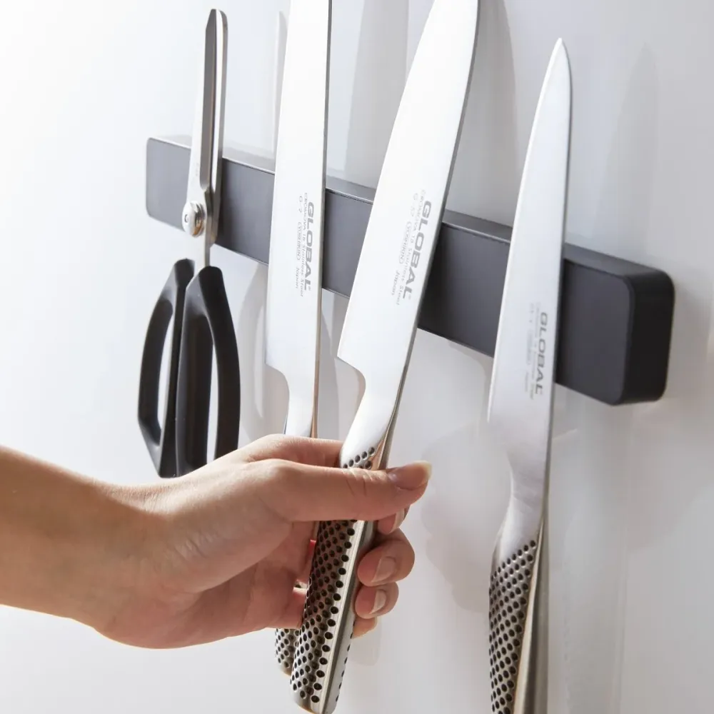 Magnetisk knivholder sort