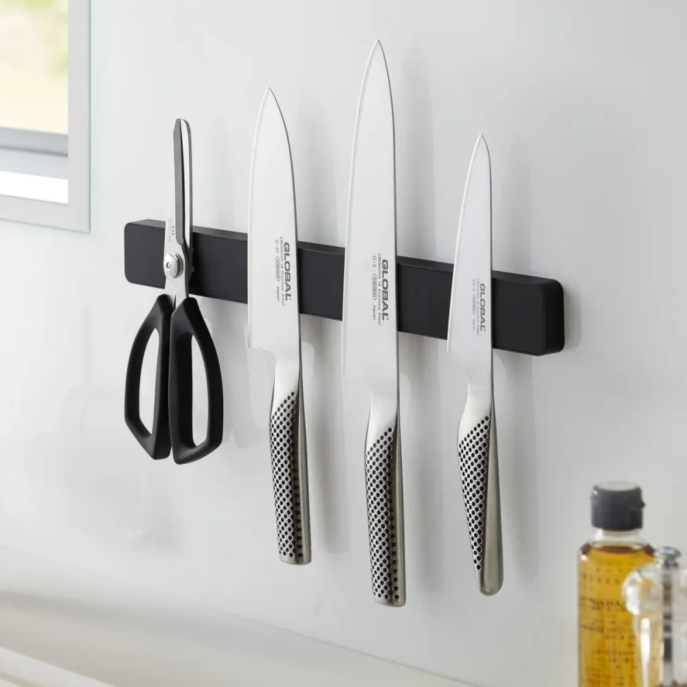Magnetisk knivholder sort