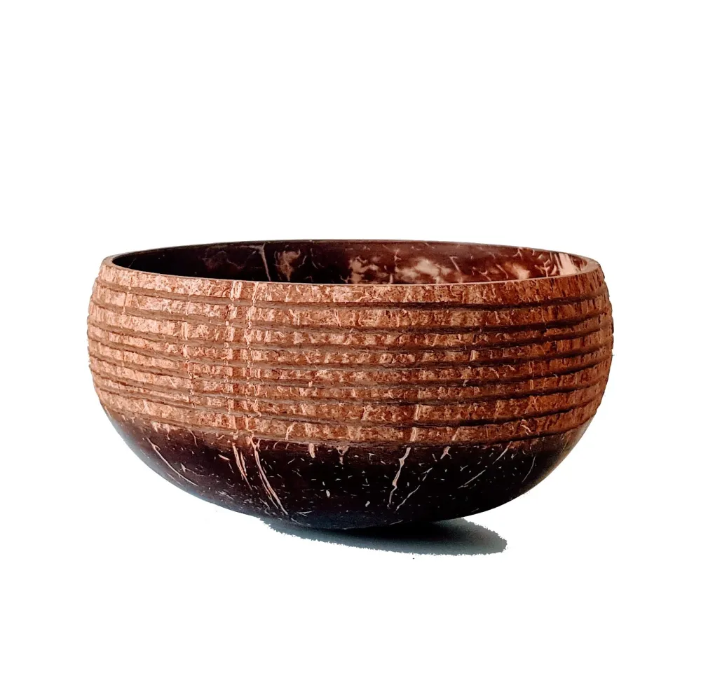 Kokosnøttskål Mønstret - 13cm