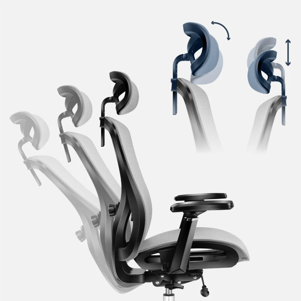 Ergonomisk Kontorstol Mark Adler Expert 5.3 Grå Mesh