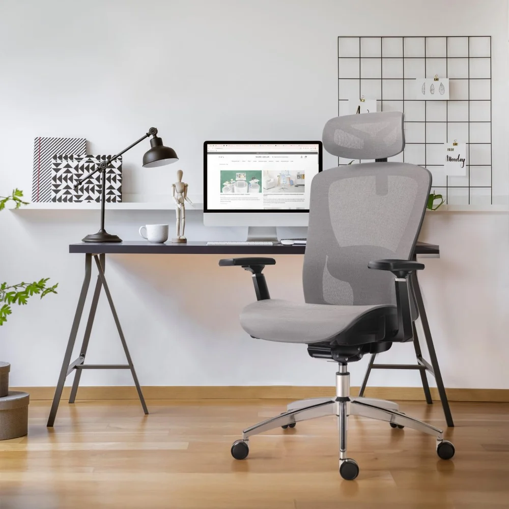 Ergonomisk Kontorstol Mark Adler Expert 5.3 Grå Mesh