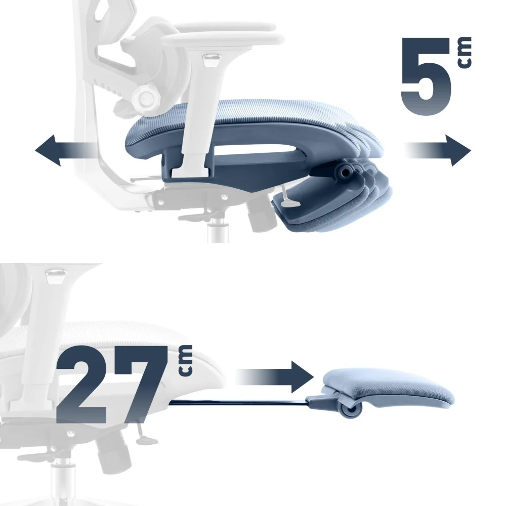 Ergonomisk Kontorstol Mark Adler Expert 8.7 Grå Mesh