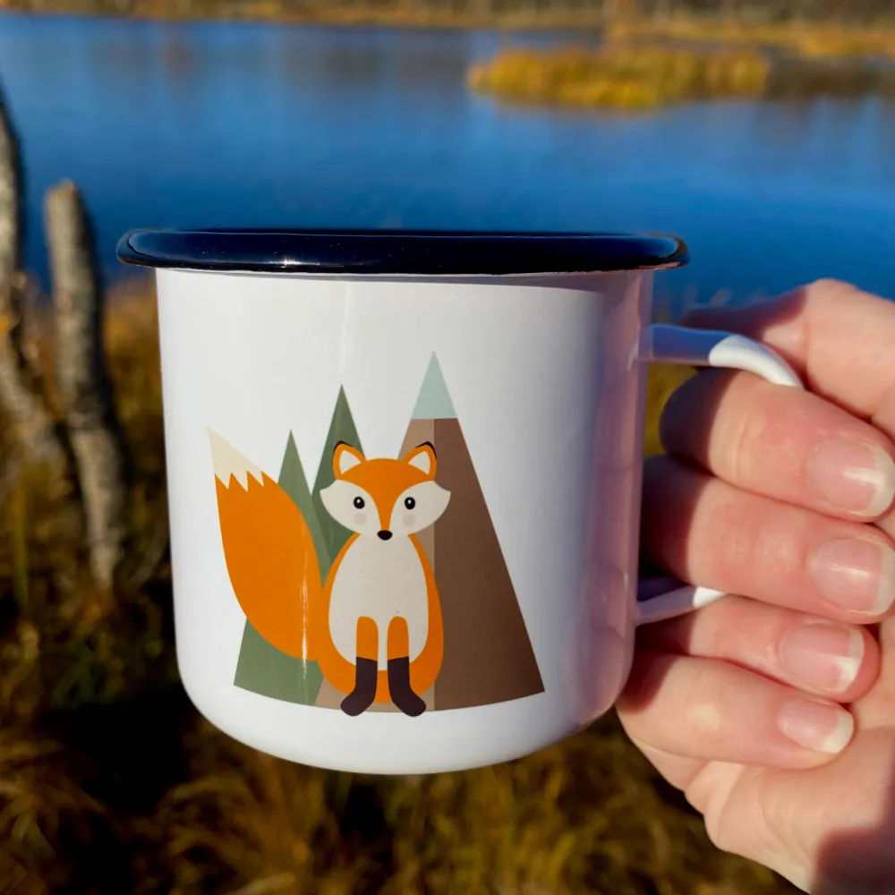 Emaljekopp Luring på tur