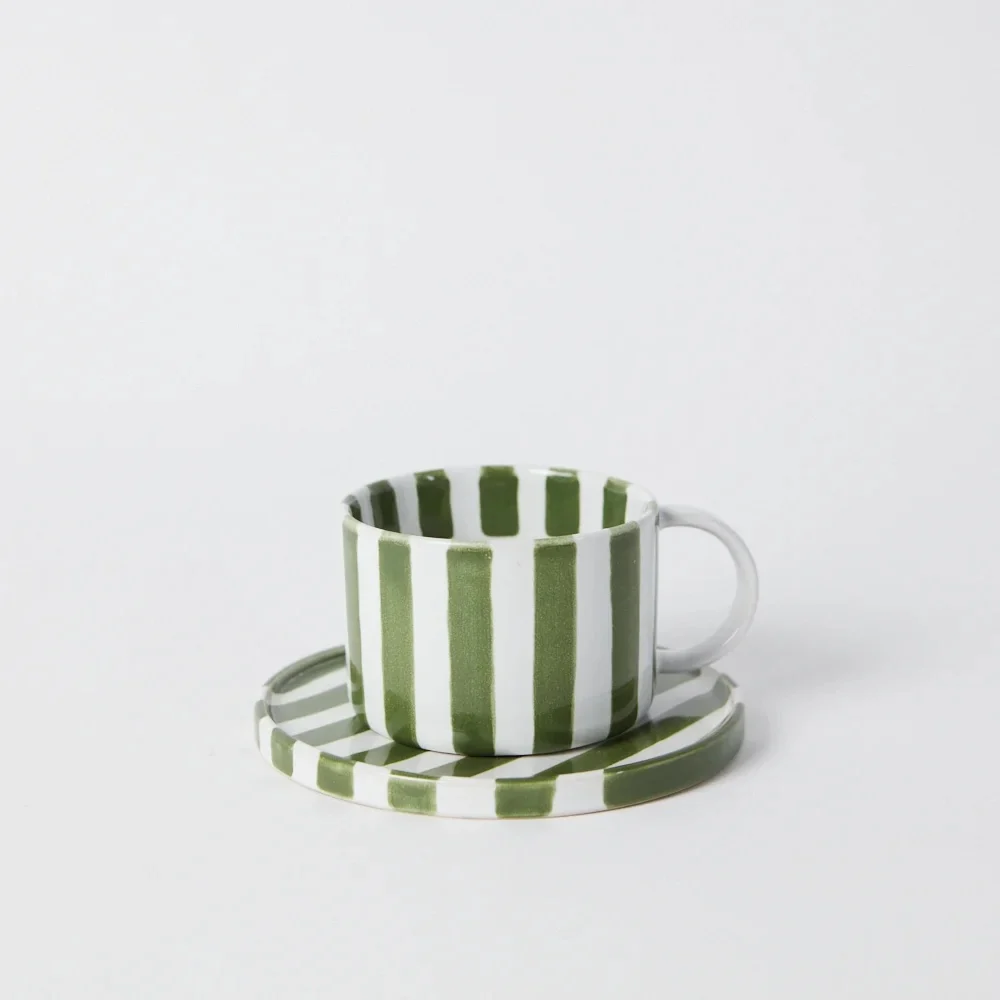 Monica kopp med fat Green