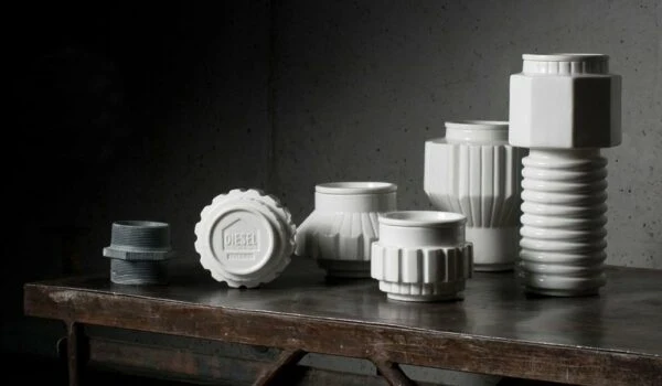 Machine Collection Container silver edge
