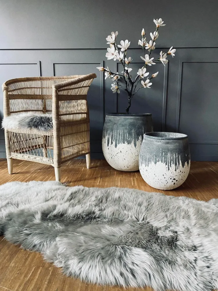 Lammeskinn 140 cm - Lys beige