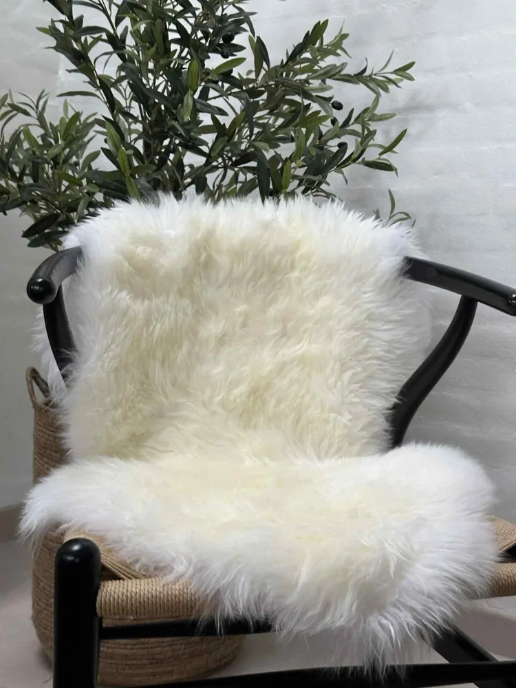 Lammeskinn 85x55 – Hvit