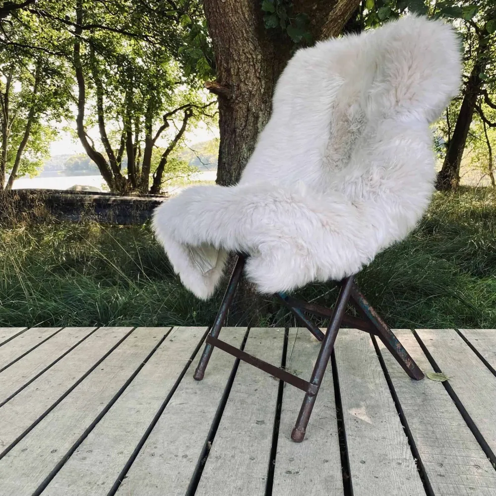 Lammeskinn i flott lys beige